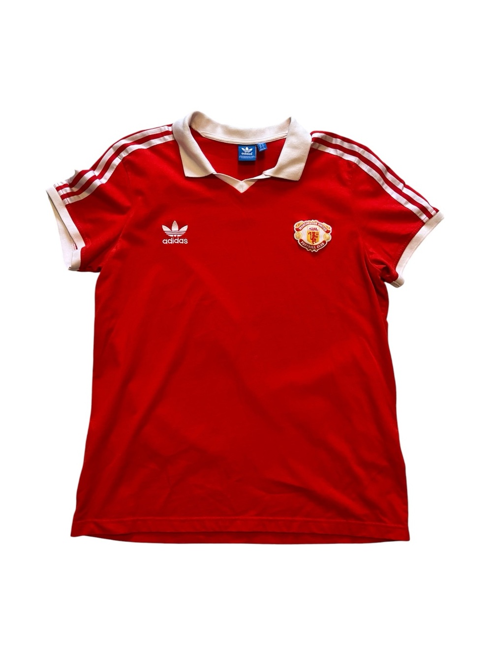 MANCHESTER UNITED 1980-82 Home Football Shirt Soccer Jersey ADIDAS SIZE XL Red